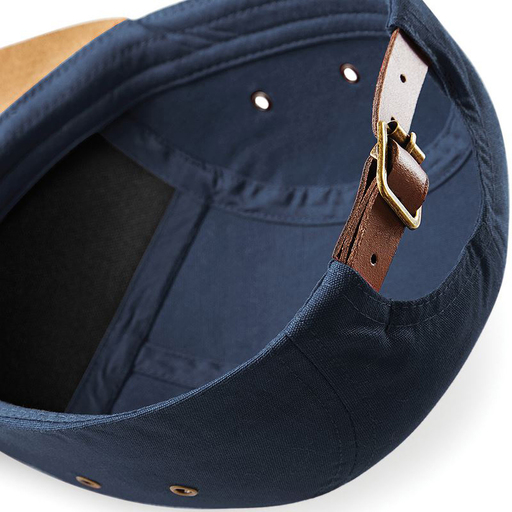  Gorra Plana Con Visera De Piel De Ante 5 Paneles Beechfield