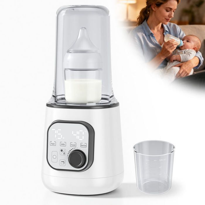 Multifunctionele flessenwarmer – babysterilisator met nauwkeurige temperatuurregeling