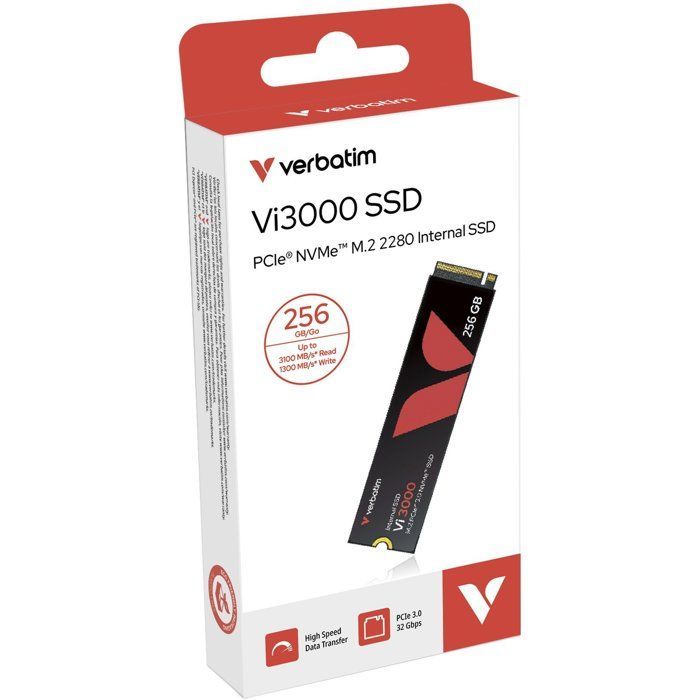 SSD interno - VERBATIM - Vi3000 - 256 GB - NVMe