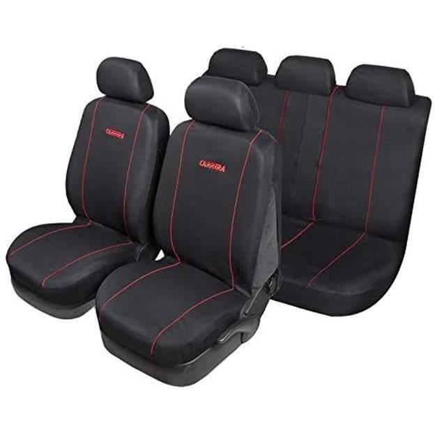 Fundas para pedales de arranque, juego completo de fundas para asientos de coche Carrera, modelo universal