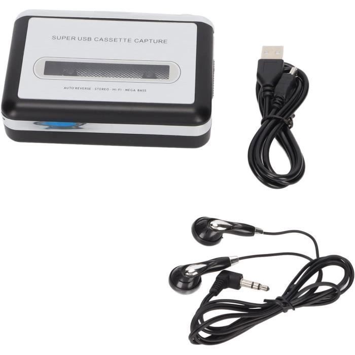 Lecteur de cassette portable, 3,5 mm auxiliaire guide CD léger et rapide petit convertisseur USB vers MP3 avec multicolore BALADEUR