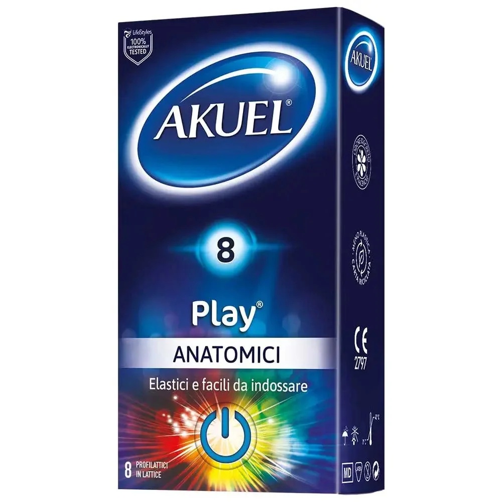 AKUEL Akuel Play Anatomical 8 Stück Safer Sex