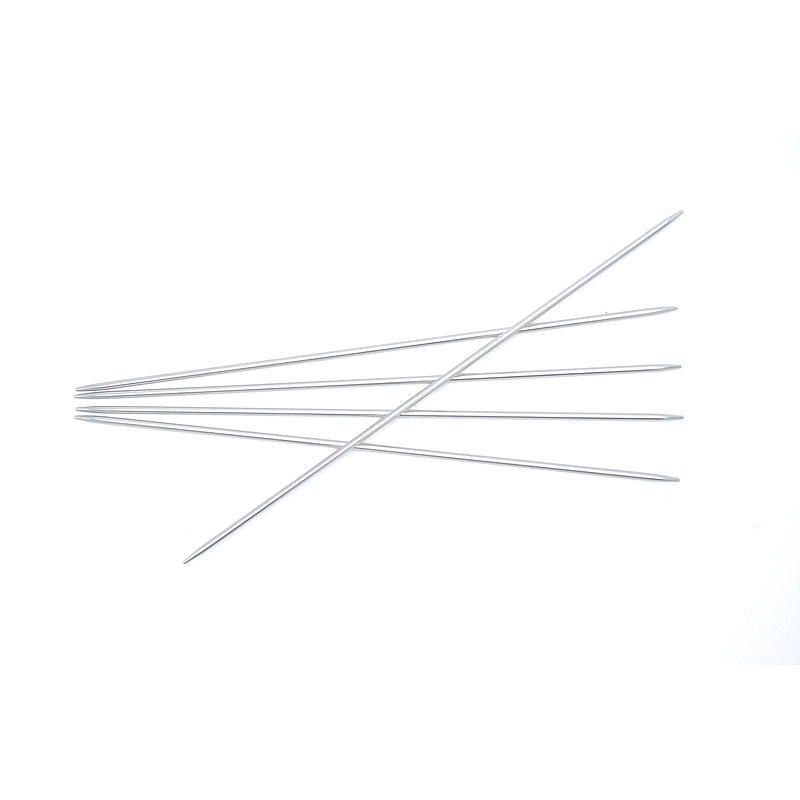 Strømpepinde 20 cm 2,5 mm aluminium sølv