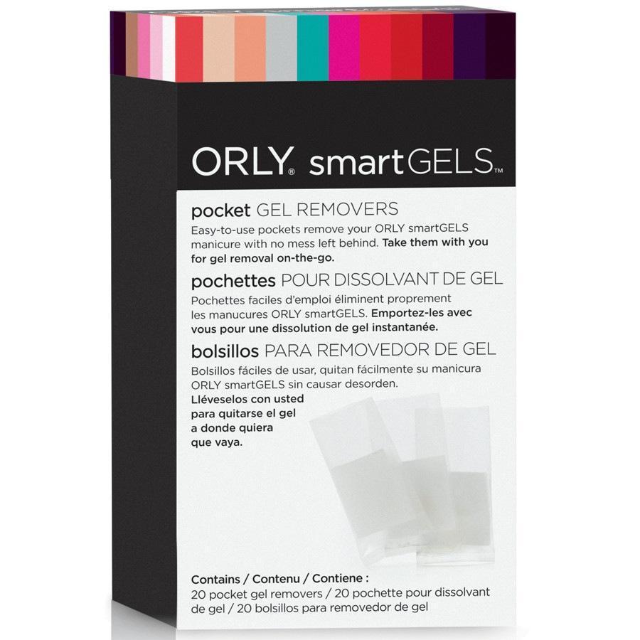 ORLY odstranjevalec laka za nohte SmartGels žepni odstranjevalci – 20 kosov