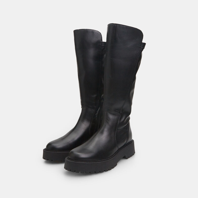 Damskie skórzane buty bojowe