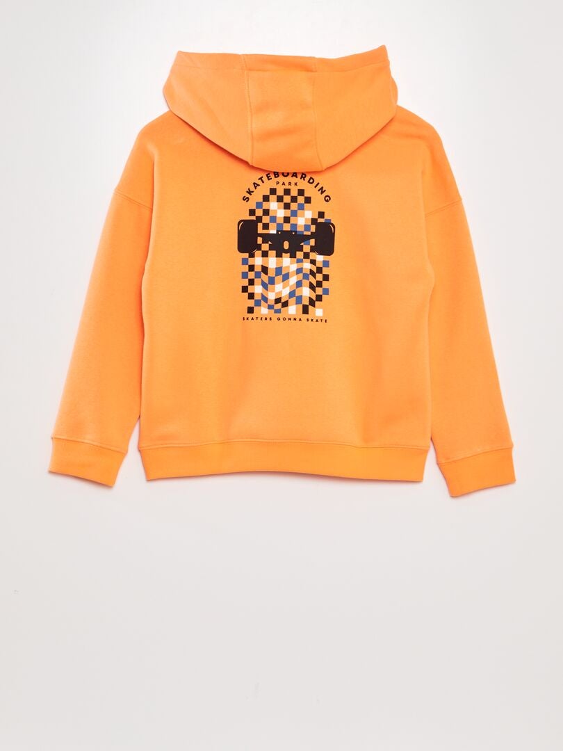 Sudadera animada con capucha - NARANJA