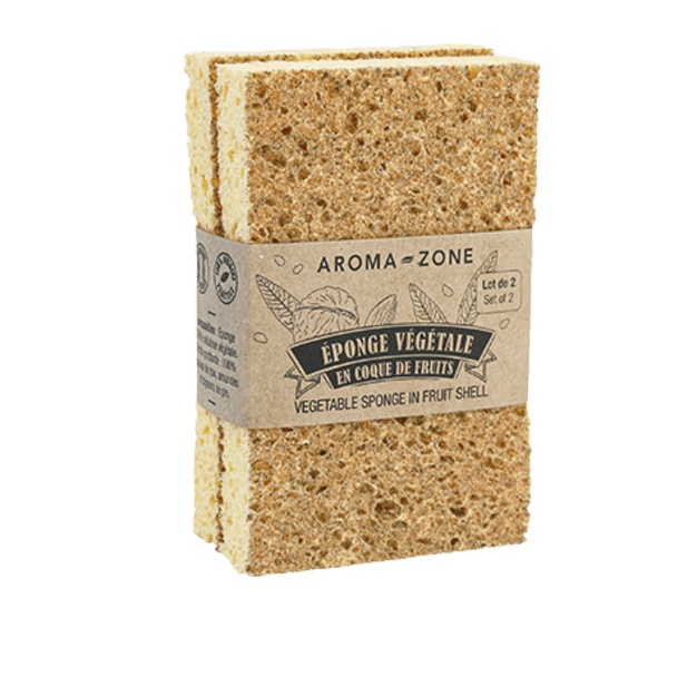 Spugna vegetale naturale, accessorio per la casa - set da 2
