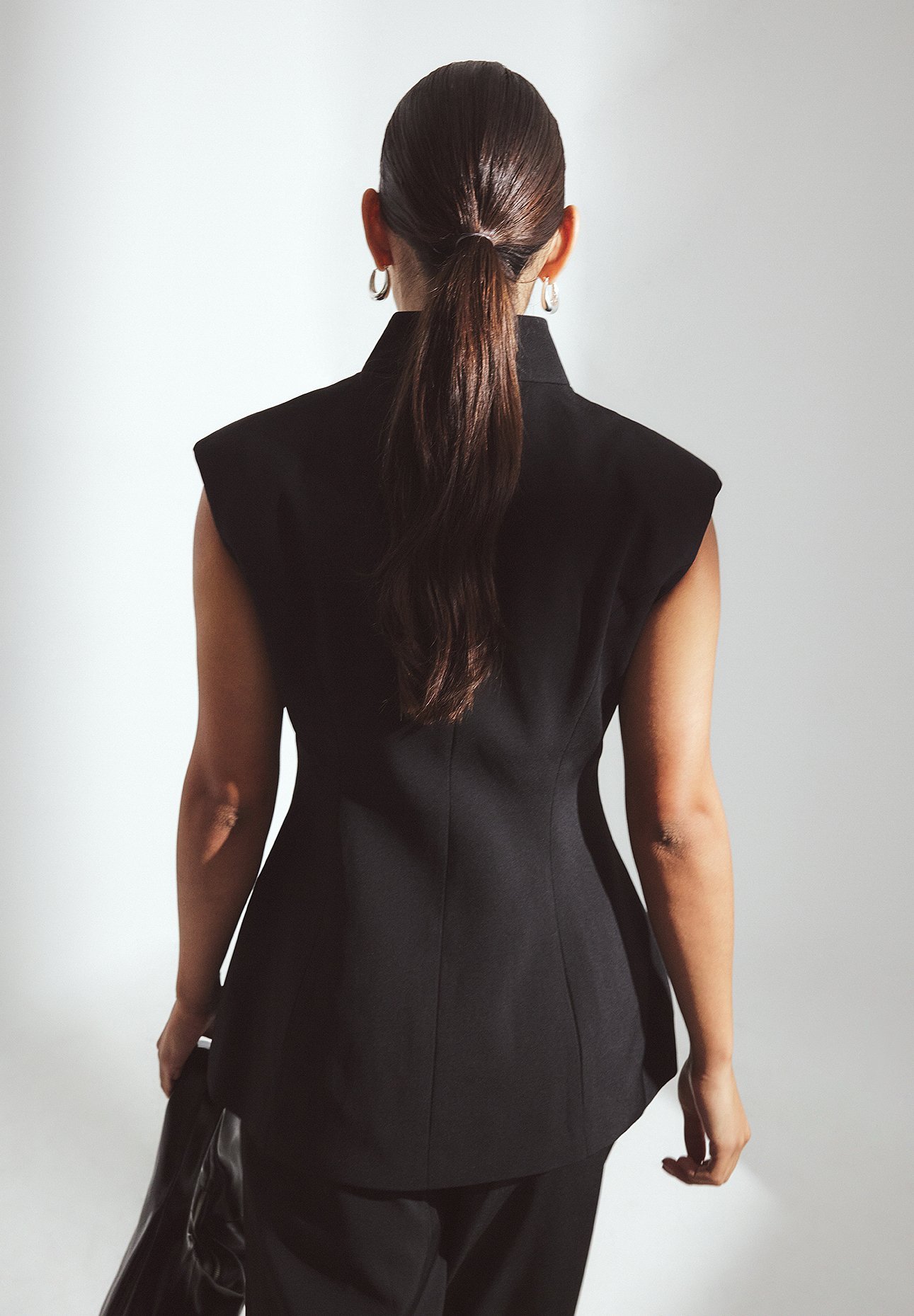 NA-KD SCULPTURED TAILORED - Vesta - black