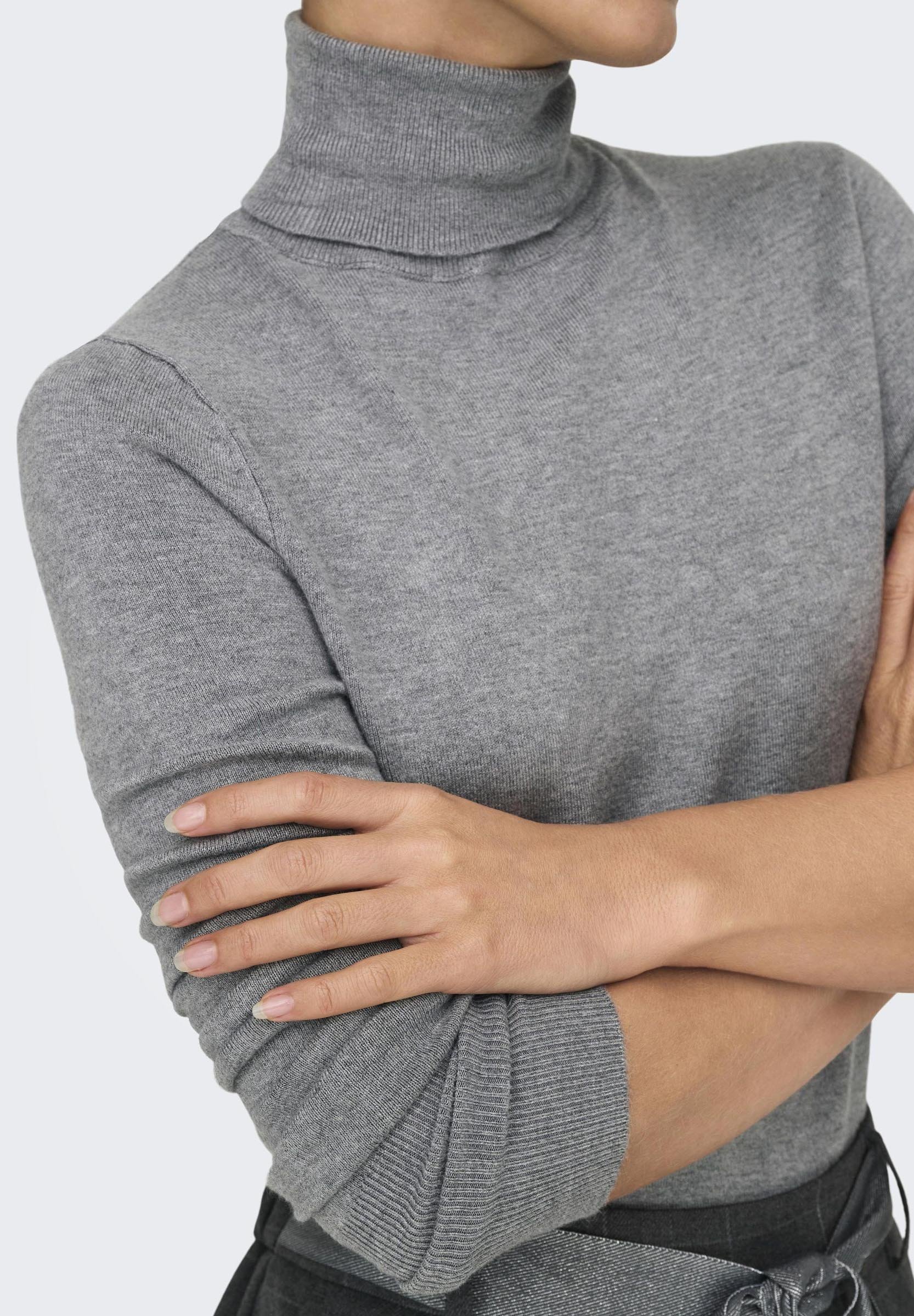 ONLY ONLVENICE ROLLNECK - Trui - lichtgrijs gemêleerd