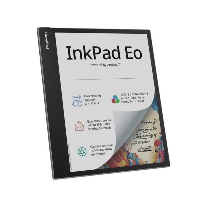 Liseuse - POCKETBOOK - InkPad EO - 10.3 pouces - E-Ink Kaleido 3 - 64GB - WI-FI - Gris