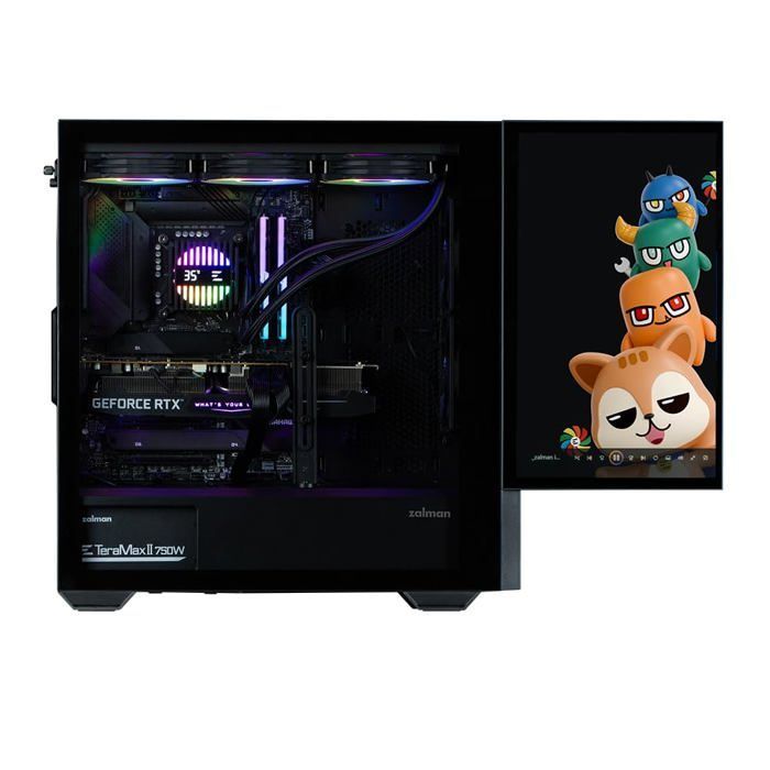 PC-Gehäuse – ZALMAN – Z10 DS – Ohne Netzteil – Midi-Tower – ATX-Formfaktor – Schwarz
