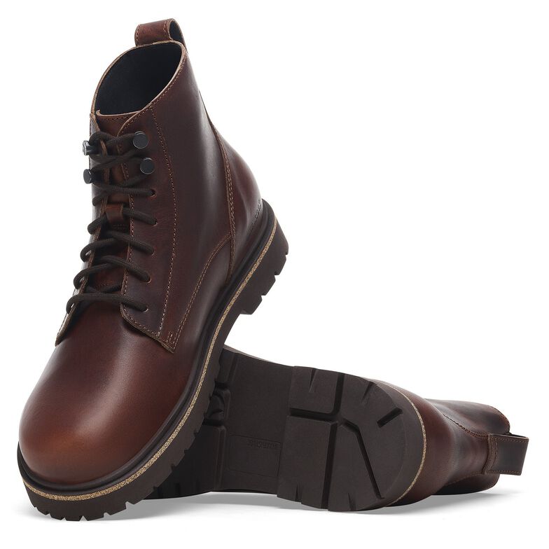 Highwood Lace Mid Men Pelle naturale - Chocolate Chocolate