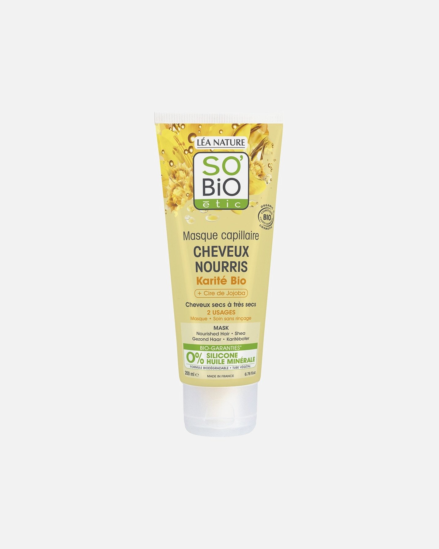 SO'BiO étic matu kopšanas komplekts ar šī eļļu un jojobas eļļu – 200 ml