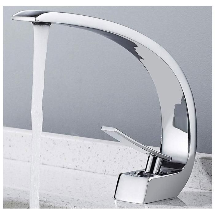 Grifo de baño, grifo mezclador para lavabo, agua fría y caliente disponible, cromado