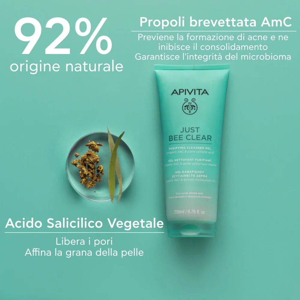 APIVITA Apivita Just Bee Clear Cleans 200 ml Gel de limpeza