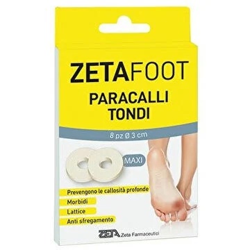 ZETA FARMACEUTICI Zetafoot Hühneraugenschutz, groß, rund, Latex, 8 Stück