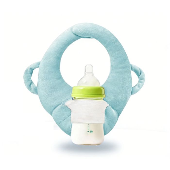 Cojines y soportes de lactancia - lactancia materna/alimentación con biberón - soporte para asiento de bebé - lavable a máquina - azul