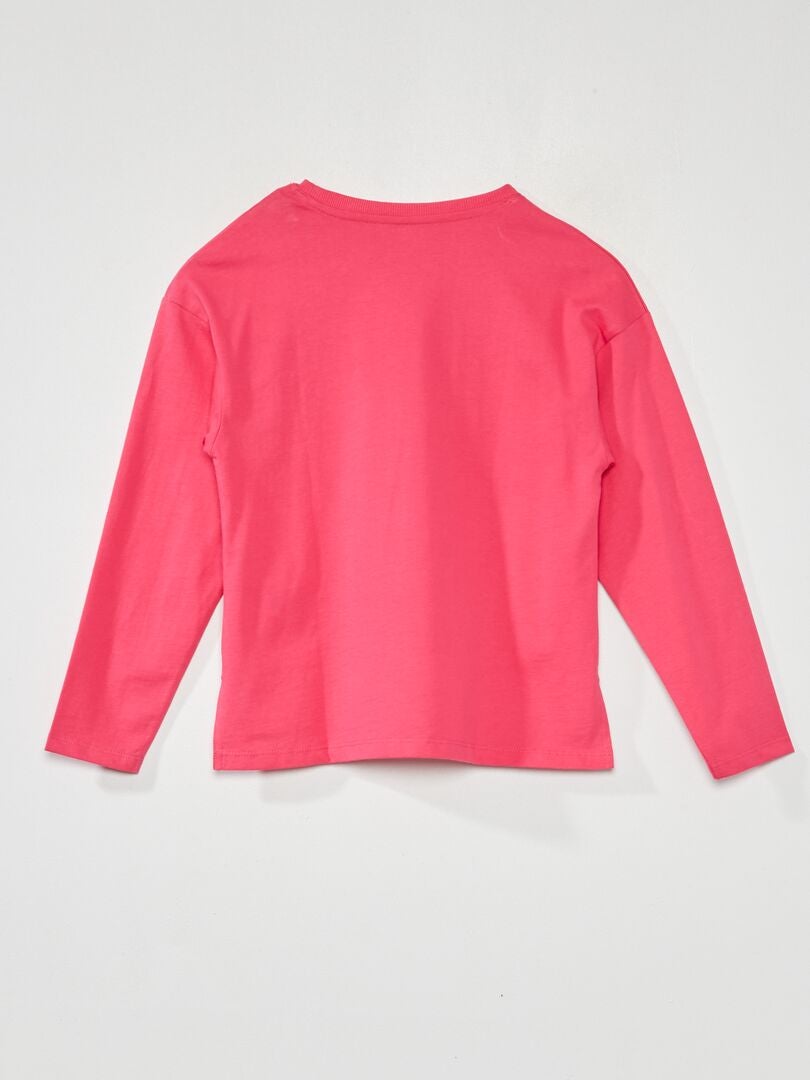 Camiseta de manga larga - Rosa