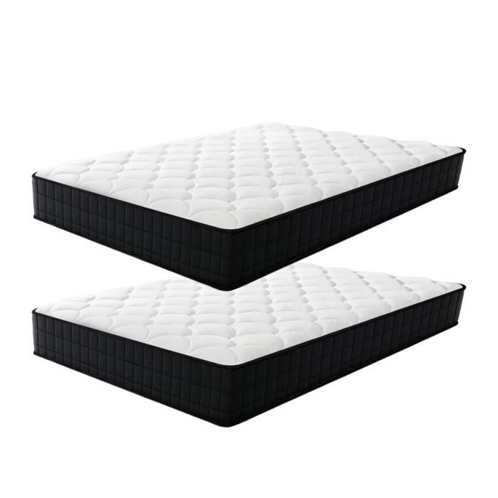 Matelas 80x200 | Epaisseur 16cm | Confort Équilibré | Matelas 1 Personne | Soutien Mousse à mémoire de Forme | Lot de 2