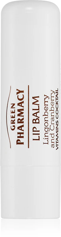 Balzám na rty Green Pharmacy s brusinkami a brusinkami SPF 10