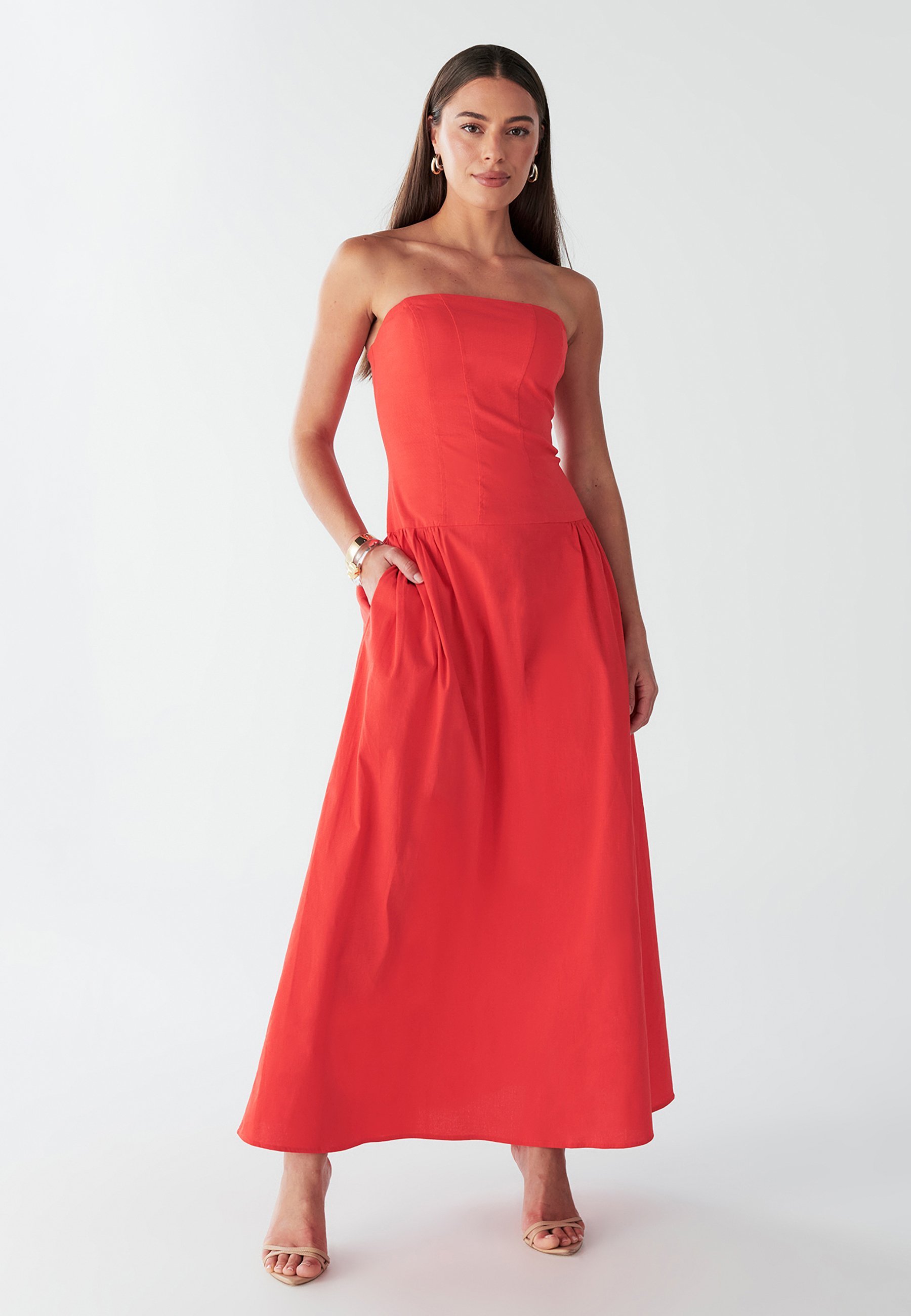 BWLDR Maxi-jurk - koraal