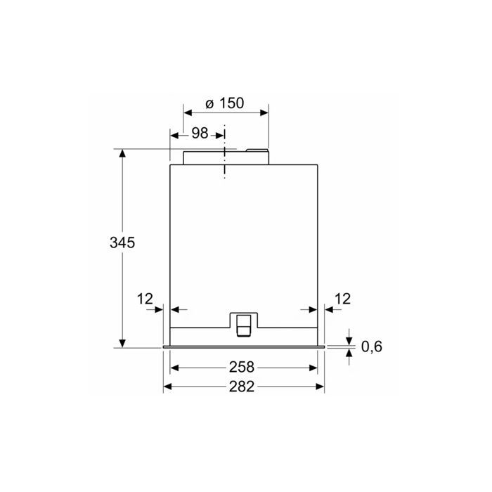 Unidad de filtración - BOSCH - DLN56AC50 - Integrable - Acero inoxidable - 570 m³/h