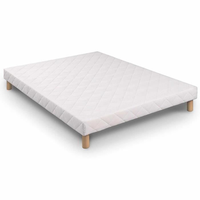 Upholstered Bed Base - MOONLIGHT - 160x200 - Firm Support - Antibacterial - Anti-Dust Mite