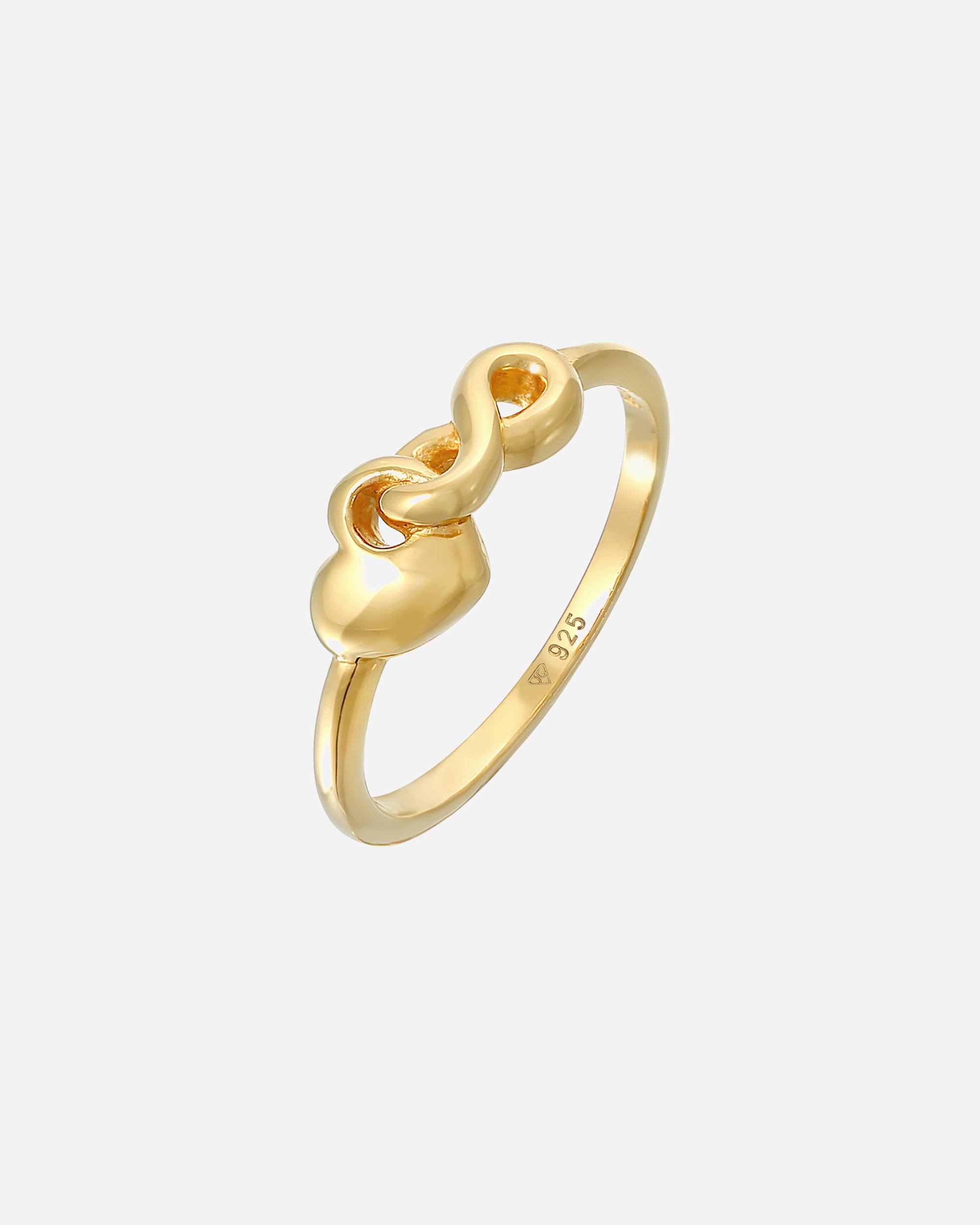 Elli Femmes Cœur Infinité fusionné en argent sterling 925