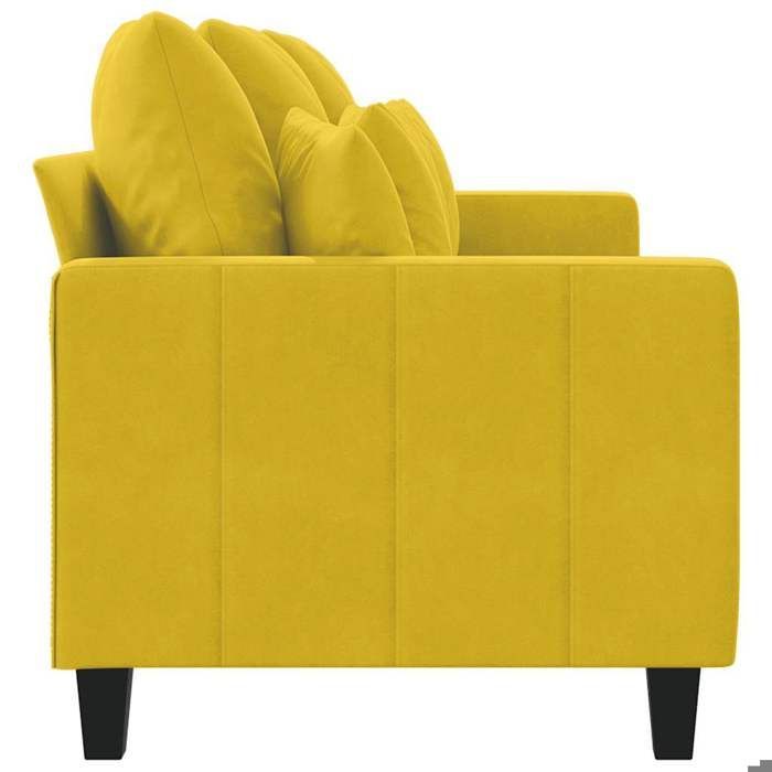 vidaXL Sofá de 3 plazas, sillón reclinable con cojines, asiento con reposabrazos y respaldo, sillón para TV de salón, 359319