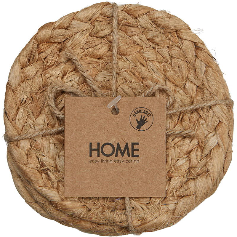 Hemset med 4 delar ø 10 cm jute