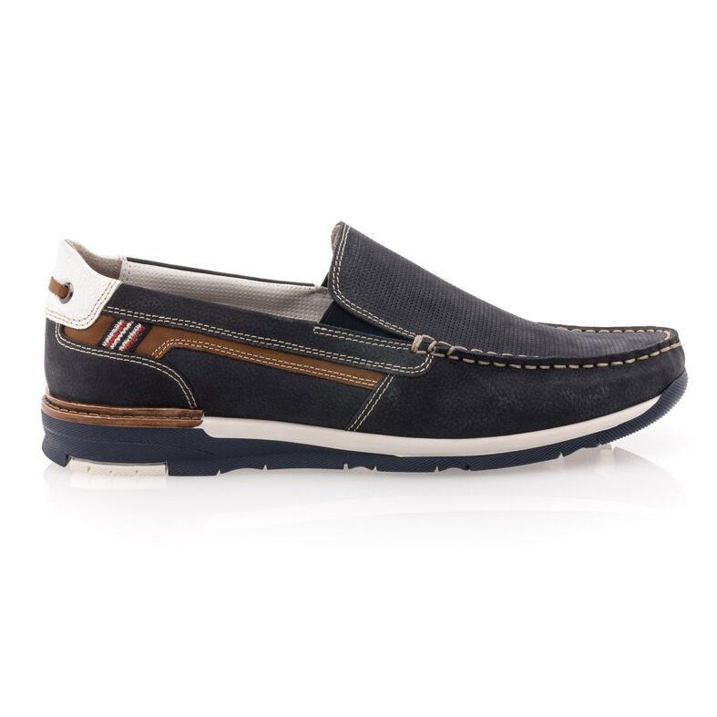 Blaue Herren-Loafer/Bootsschuhe