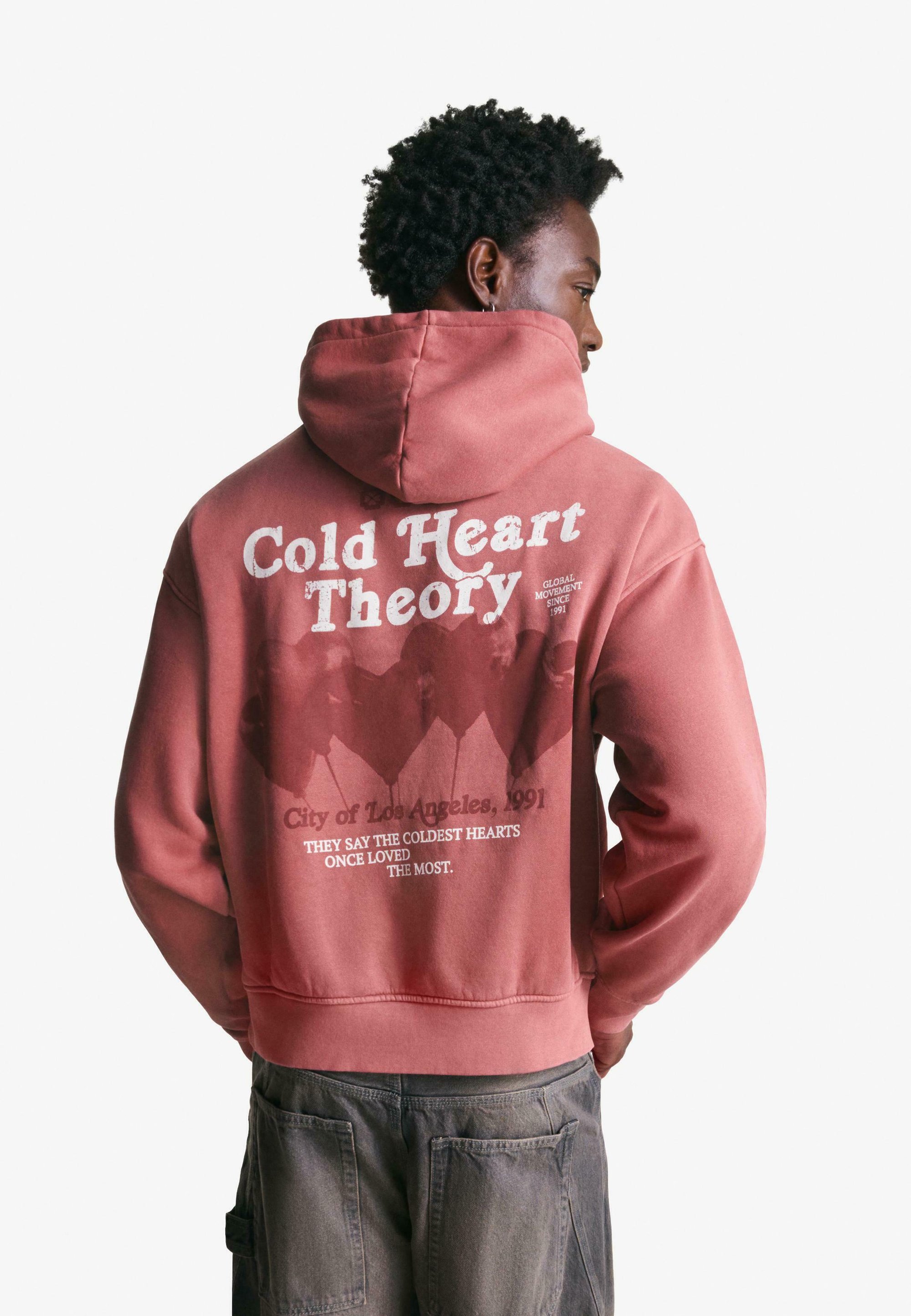 Bershka Hoodie - koraal