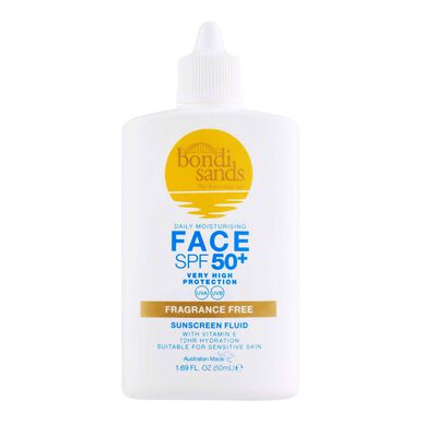 Bondi Sands mitrinošs saules aizsargkrēms bez smaržvielām SPF 50 50ml