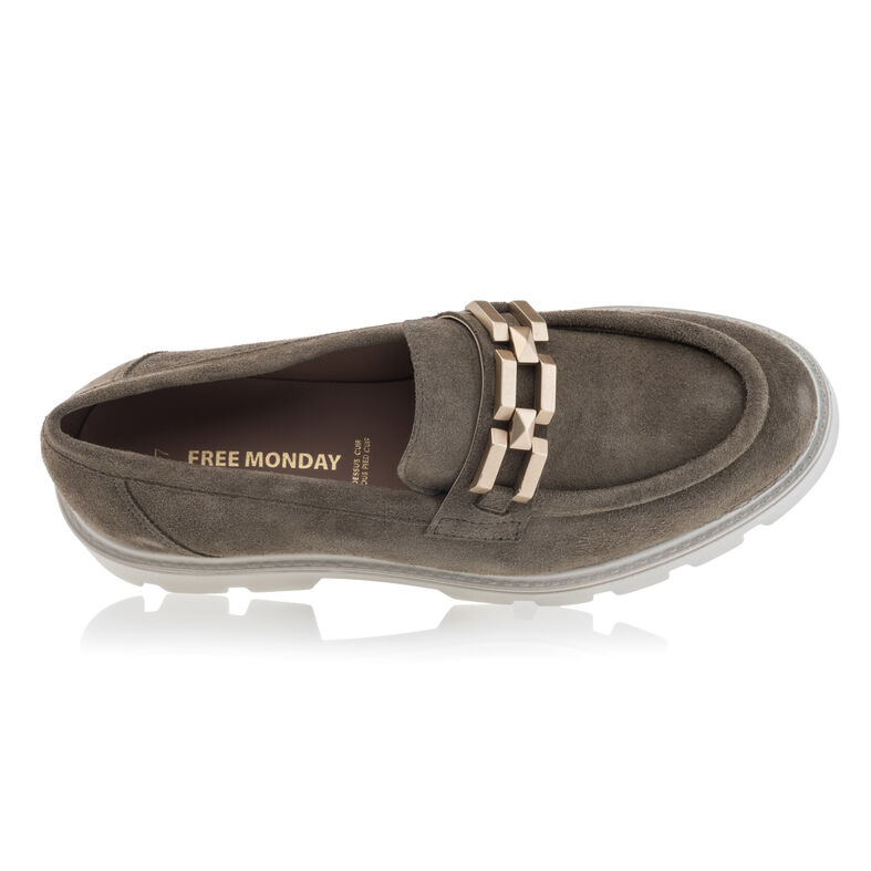 Grønne loafers/båtsko til dame