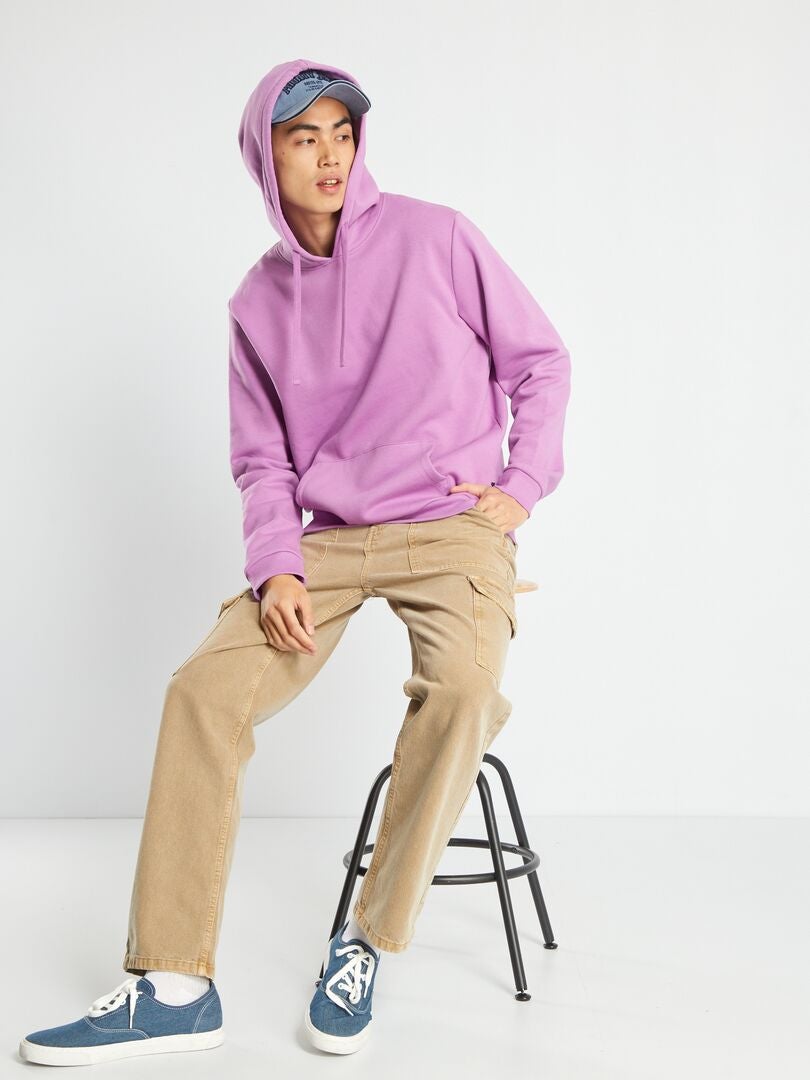 Hoodie met kangoeroezak - ROZE