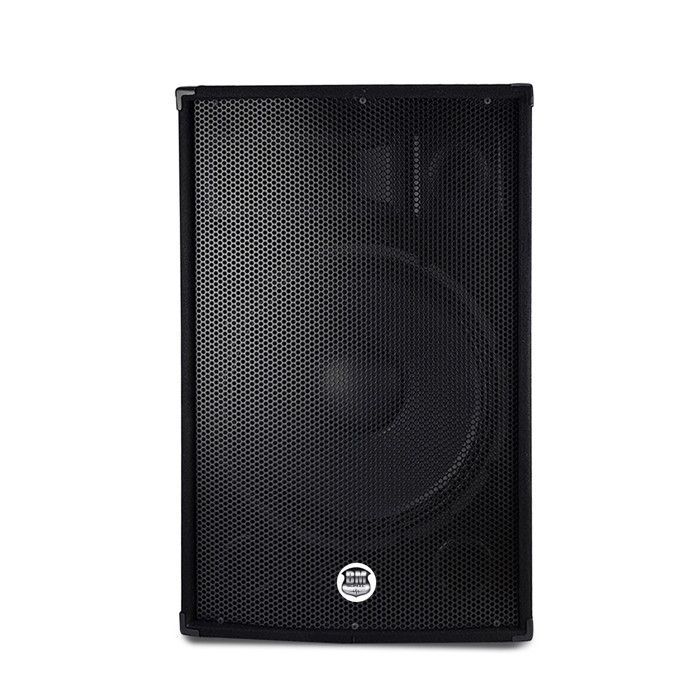 Coppia di altoparlanti bass reflex trapezoidali a 3 vie da 12