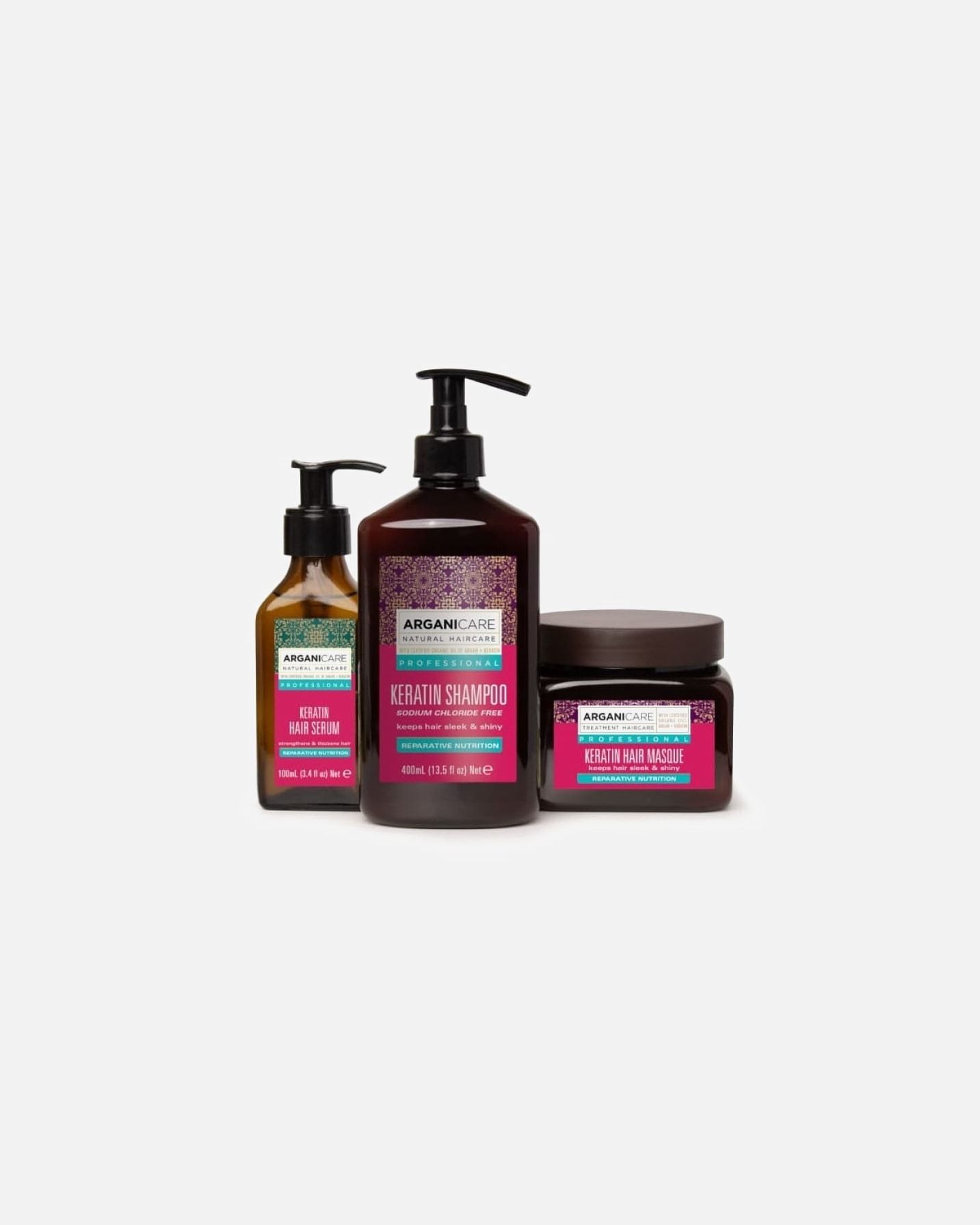 Arganicare set za njegu kose Keratin set -