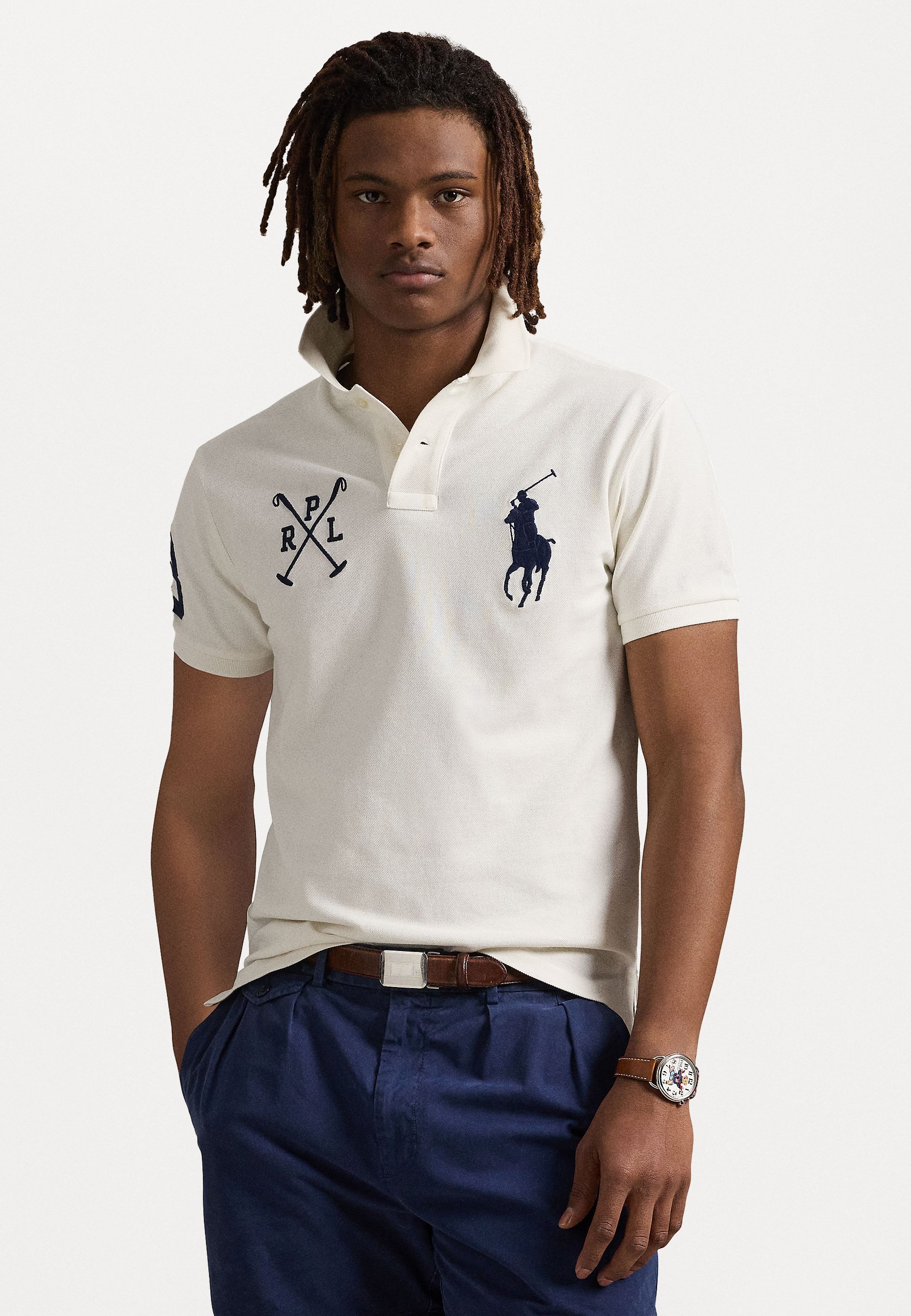 Polo Ralph Lauren Custom Slim Fit Big Pony Mesh Polo Shirt - Polo shirt - nevis