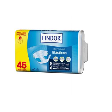 Lindor Fraldas Absorventes Elásticos Adultos Grande      46 un 46 un