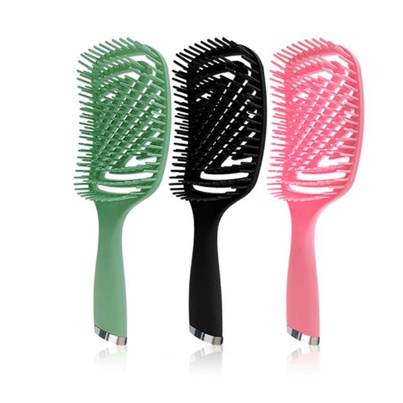shaped Hollow Out Hair Styling Massage Comb Anti static Hairdressing Curved Combs Prevent Hair Loss Health Care Comb