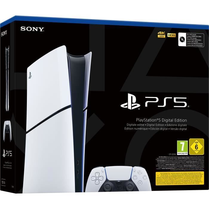 Console PlayStation 5 - Edition Digitale (Modèle Slim)