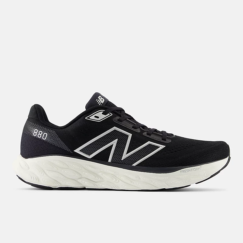 Męskie Fresh Foam X 880v14 – czarne z solą morską i metalicznym srebrem