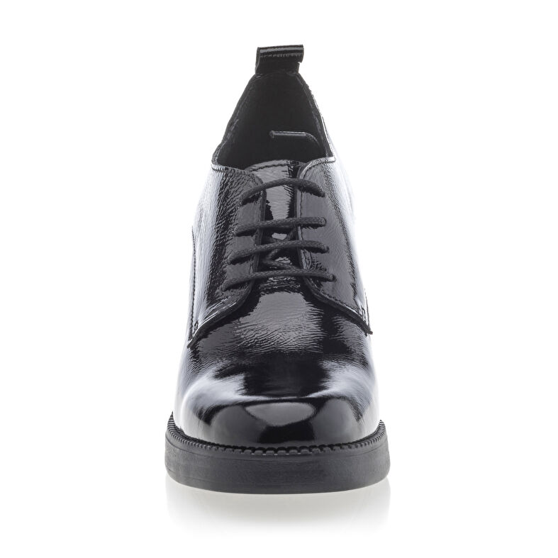 Zapatos de mujer negros con cordones / Zapatos Derby