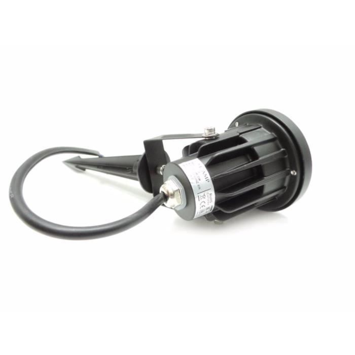 Refletor de LED COB Silumen 6W para uso externo, IP65 - Preto