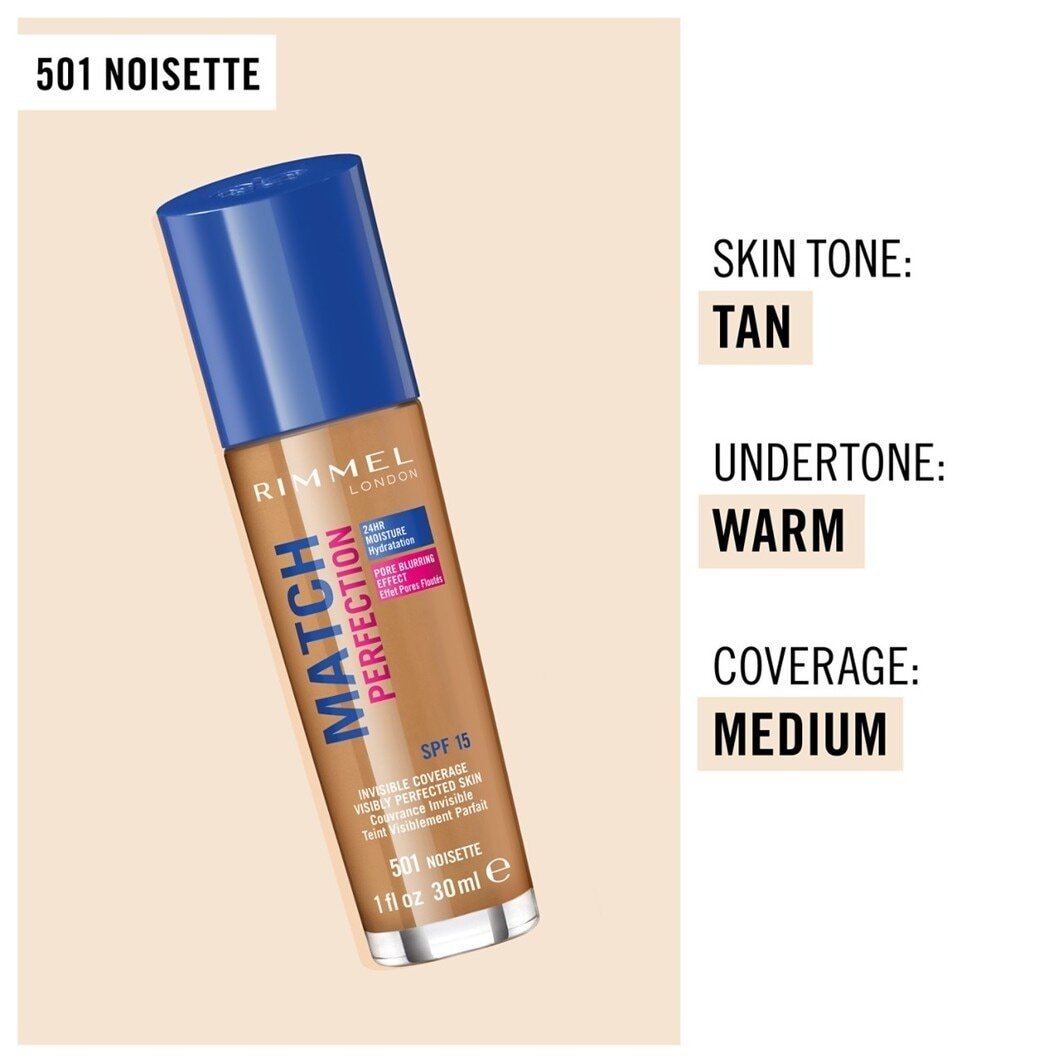 Rimmel London Foundation Match Perfection tekući puder - 30 ml