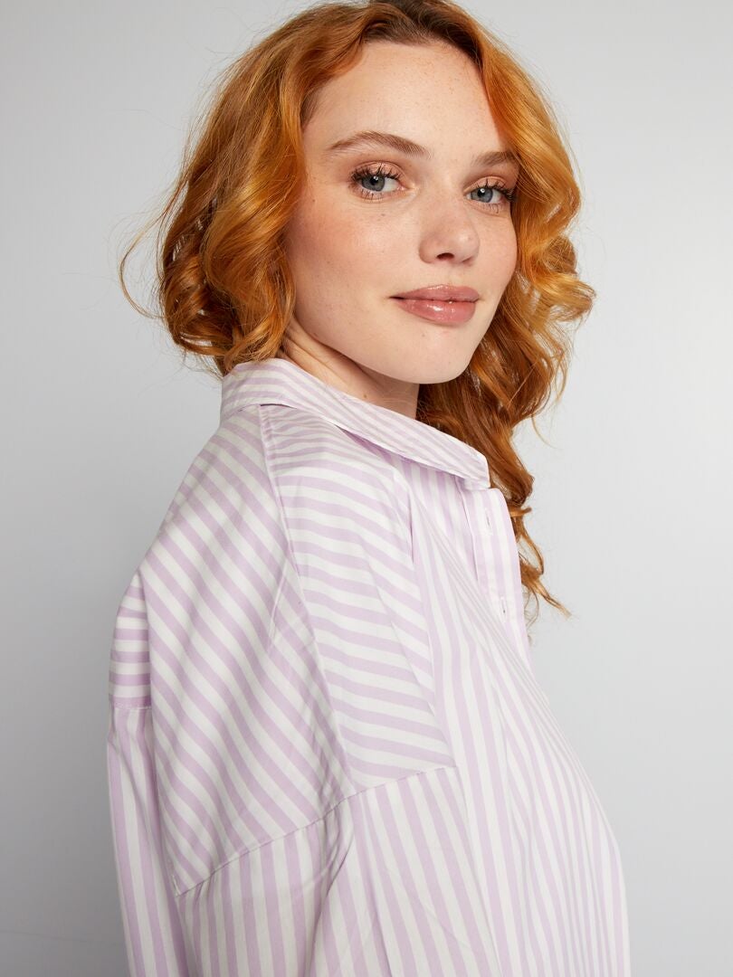 Oversized poplin overhemd - PAARS