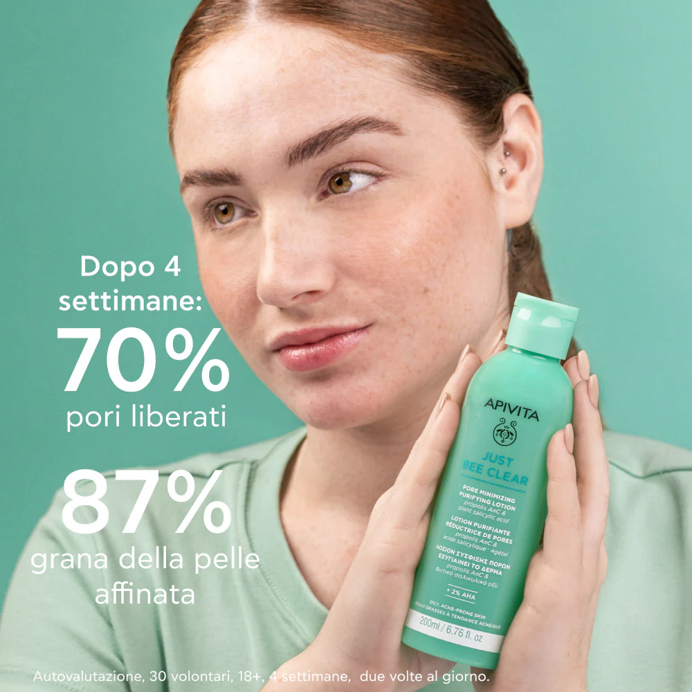 Just Bee Clear Lozione Purificante Minimizza i Pori - Tonico viso