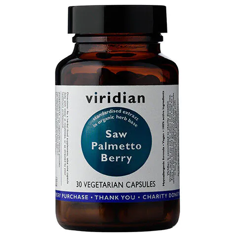 Viridian Saw Palmetto Berry Extract, Ekstrakt z owoców palmy sabałowej, Kapsułki