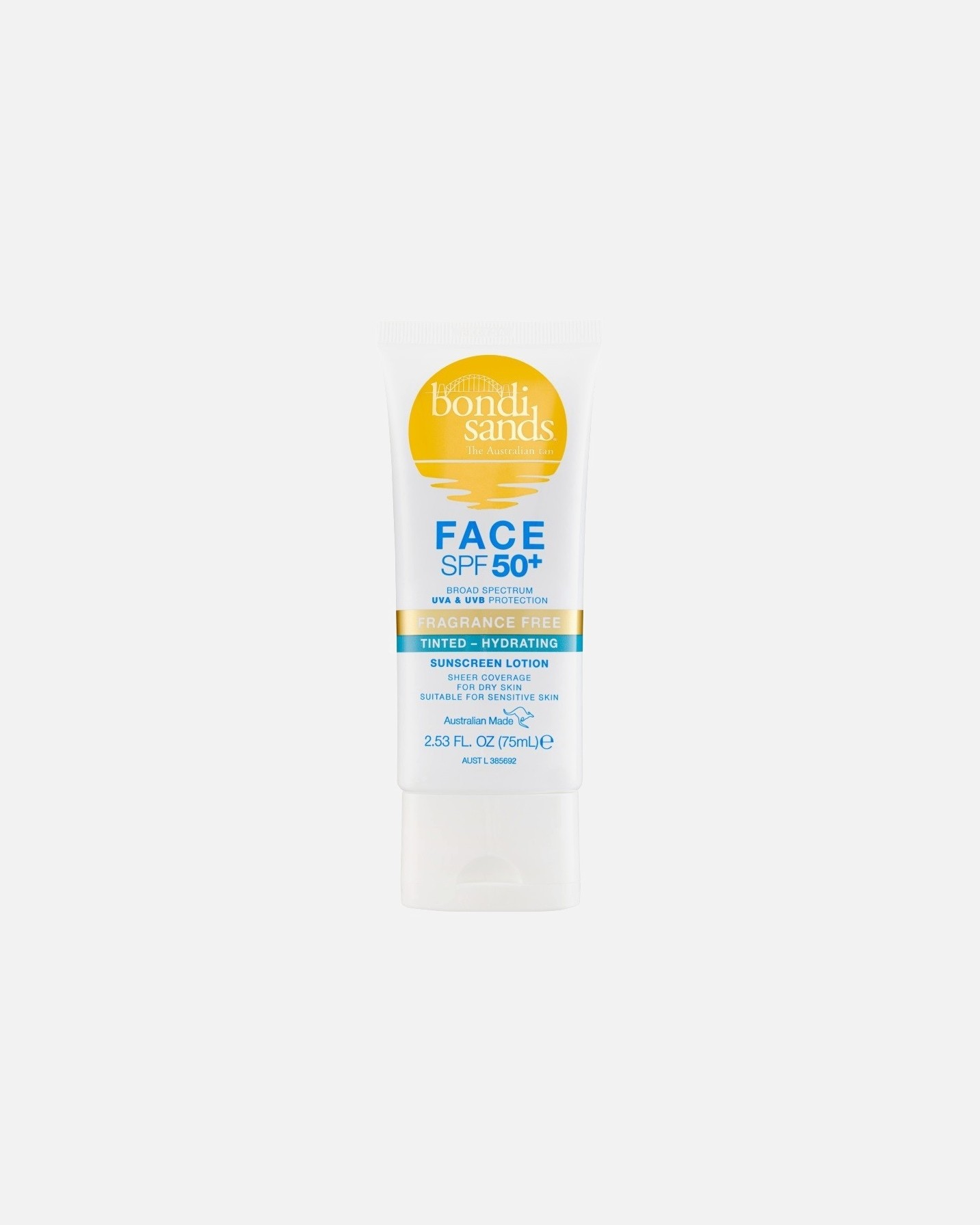 Bondi Sands tonirana hidratantna krema za lice za sunčanje SPF 50+ - 75 ml