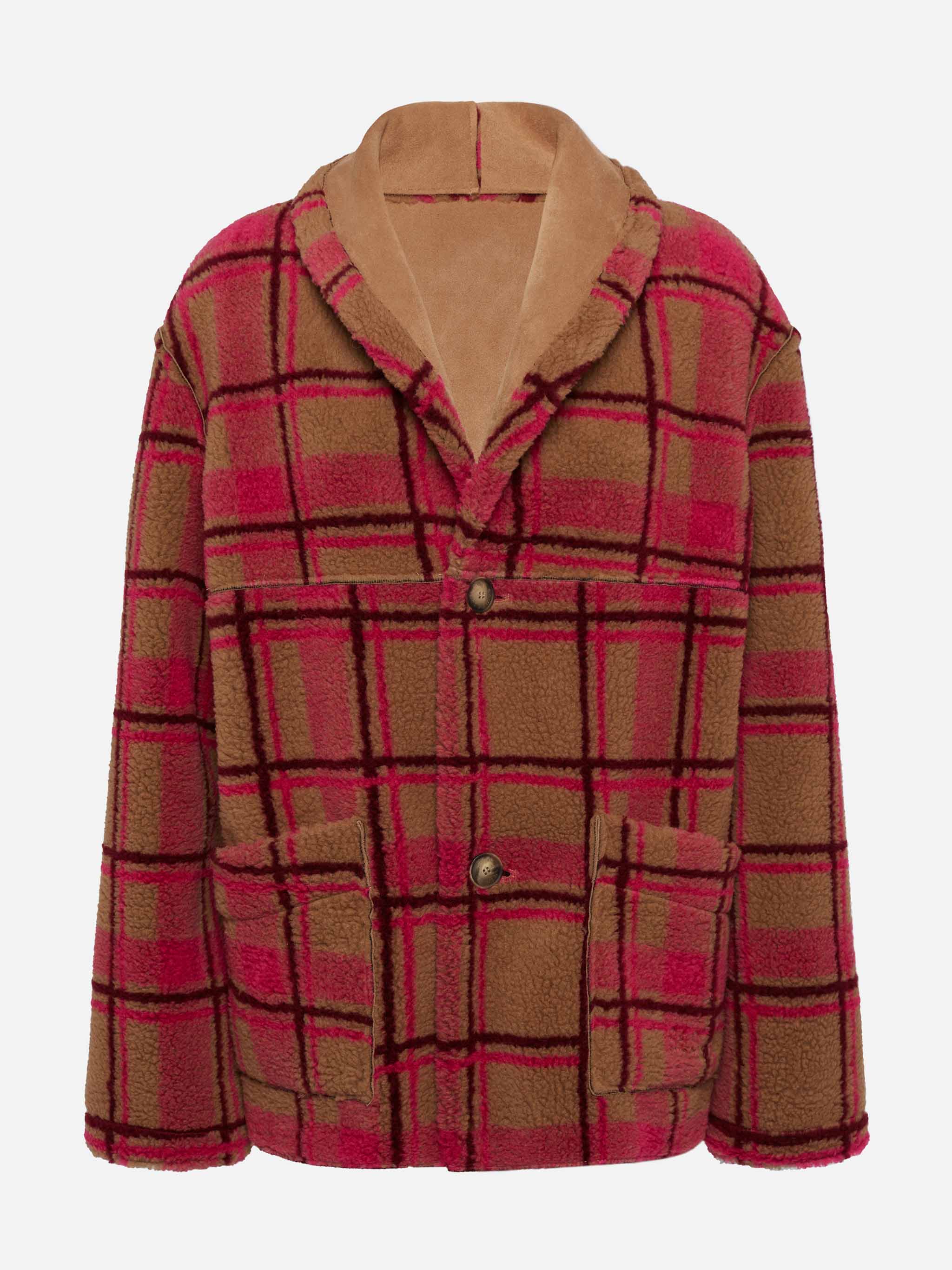 Chaqueta reversible de piel de oveja para mujer Dorys